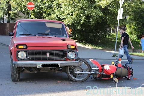 Збили мотоцикліста. За кермом автівки був Левків (ОНОВЛЕНО), фото №1 на сайті 20minut.ua