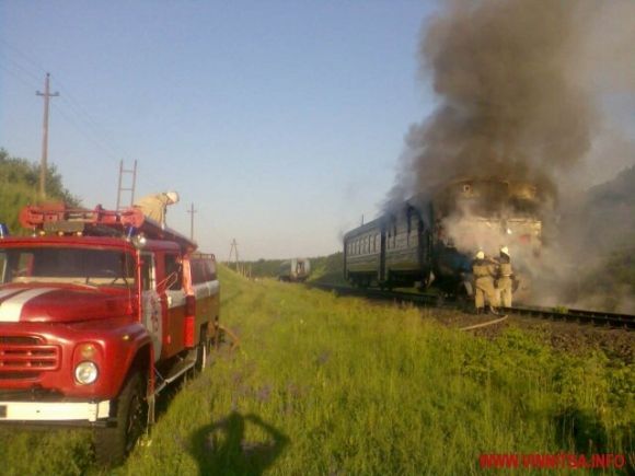 На Вінниччині на ходу загорівся пасажирський потяг: евакуювали 130 пасажирів, фото №1 на сайті 20minut.ua