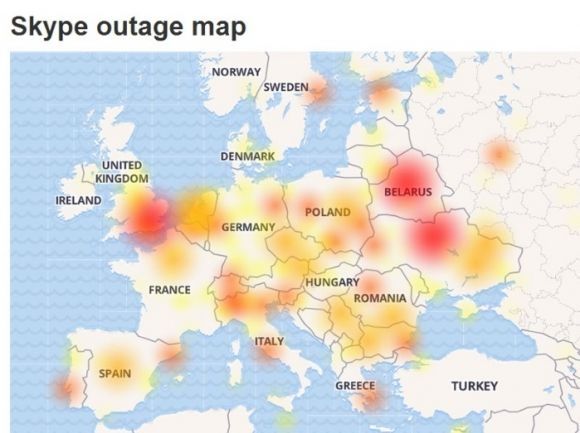 Skype дав збій. Погано працює він у користувачів України та інших країн Європи, фото №1 на сайті 20minut.ua