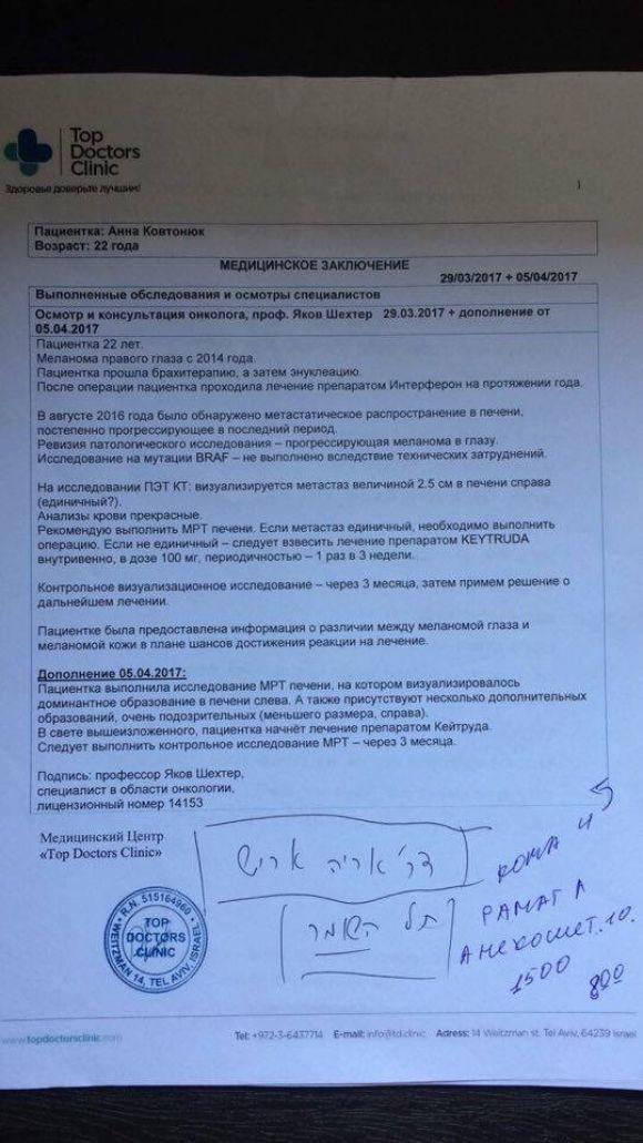 Вінничанка захворіла на тяжку форму раку. Допоможіть врятувати 22-річну Анну, фото №2 на сайті 20minut.ua