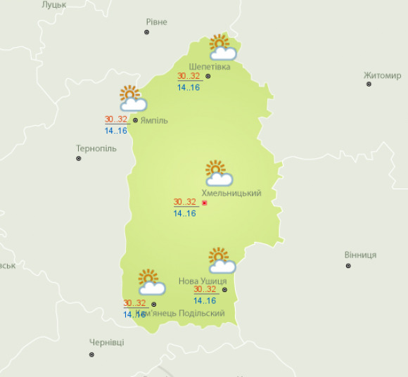 Готуйтесь до Африки. Хмельничан попереджають про палючу спеку на сайті vsim.ua Готуйтесь до Африки. Хмельничан попереджають про палючу спеку, фото №1 на сайті vsim.ua