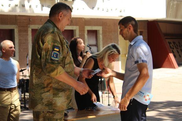 Військові святкують 25-річчя десантних військ України в Центральному парку, фото №13 на сайті 20minut.ua
