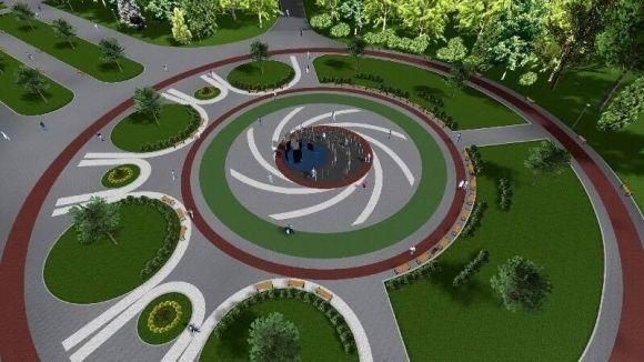 В парку "Нацвідродження"  встановлюють пішохідний фонтан з басейном на сайті 20minut.ua В парку "Нацвідродження"  встановлюють пішохідний фонтан з басейном, фото №1 на сайті 20minut.ua