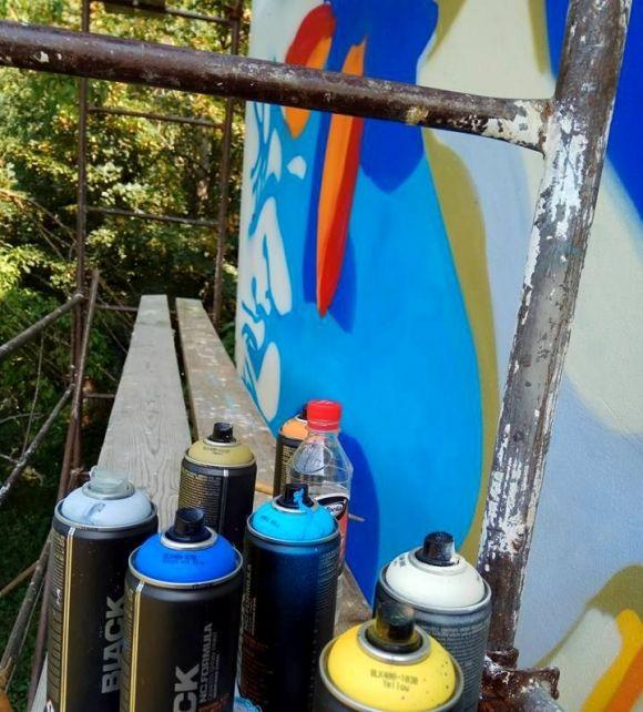 Донька відомого художника Миколи Мазура намалювала мурал у Гречанах на сайті vsim.ua Донька відомого художника Миколи Мазура намалювала мурал у Гречанах, фото №1 на сайті vsim.ua