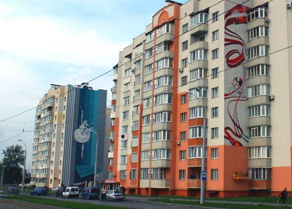 Місто культури та спорту. На Вишеньці з’явилися величезні балерина та велосипедист, фото №7 на сайті 20minut.ua