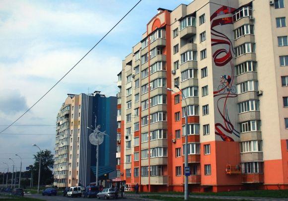 Місто культури та спорту. На Вишеньці з’явилися величезні балерина та велосипедист, фото №5 на сайті 20minut.ua