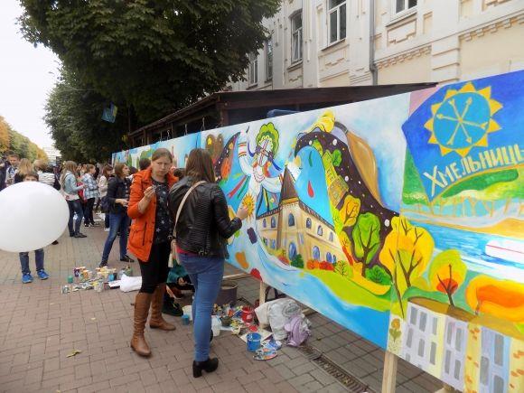 На Проскурівській Хмельницький малювали, фото №5 на сайті vsim.ua