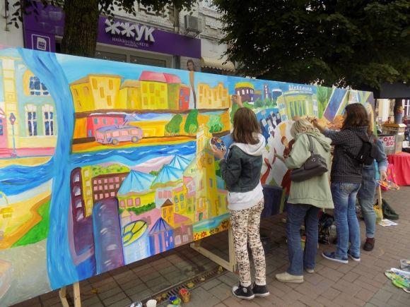 На Проскурівській Хмельницький малювали, фото №6 на сайті vsim.ua