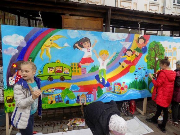 На Проскурівській Хмельницький малювали, фото №1 на сайті vsim.ua