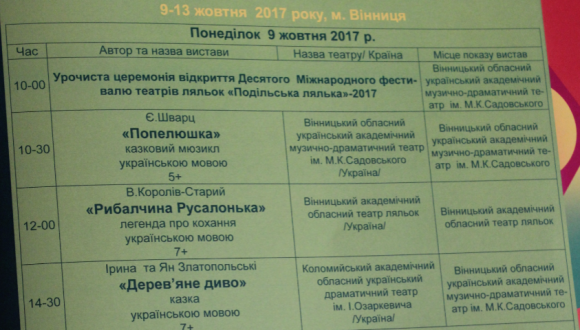 «Подільська лялька»: що подивитися на фестивалі театрів ляльок на сайті 20minut.ua «Подільська лялька»: що подивитися на фестивалі театрів ляльок, фото №1 на сайті 20minut.ua