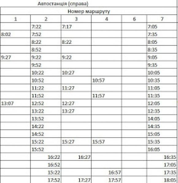 Новий розклад руху козятинських автобусів, фото №5 на сайті 20minut.ua