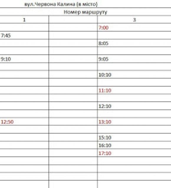 Новий розклад руху козятинських автобусів, фото №1 на сайті 20minut.ua