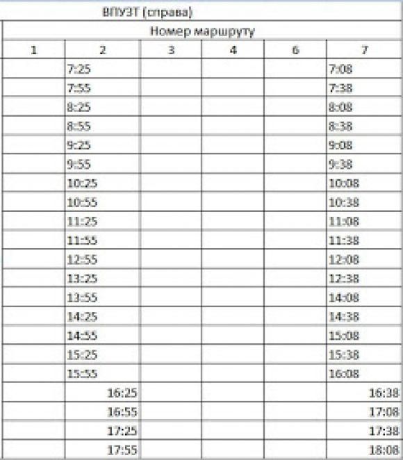 Новий розклад руху козятинських автобусів, фото №7 на сайті 20minut.ua