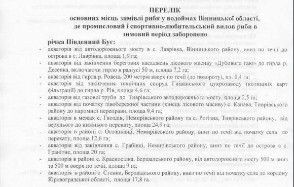 З 1 листопада в Україні заборонено вилов риби. Список зимувальних ям Вінниччини, фото №1 на сайті 20minut.ua
