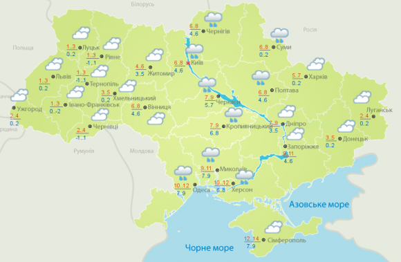 Снігопади  та шторм: в Україну суне циклон з Скандинавії (Погода на тиждень), фото №1 на сайті 20minut.ua