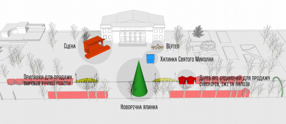 Фото дня: на Проскурівській встановлюють головну ялинку міста, фото №3 на сайті vsim.ua