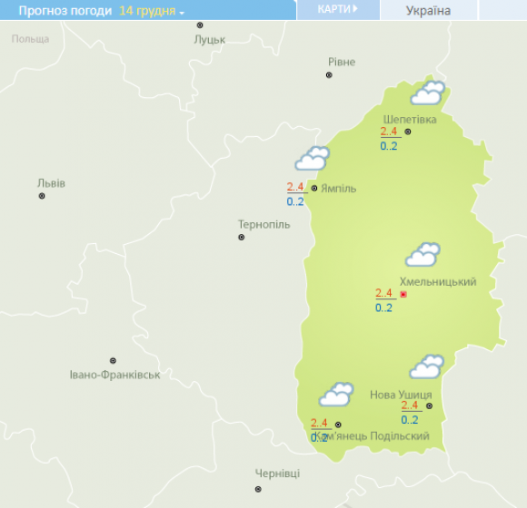 Опади та сильний вітер: на Україну суне фронт данського циклону, фото №1 на сайті vsim.ua