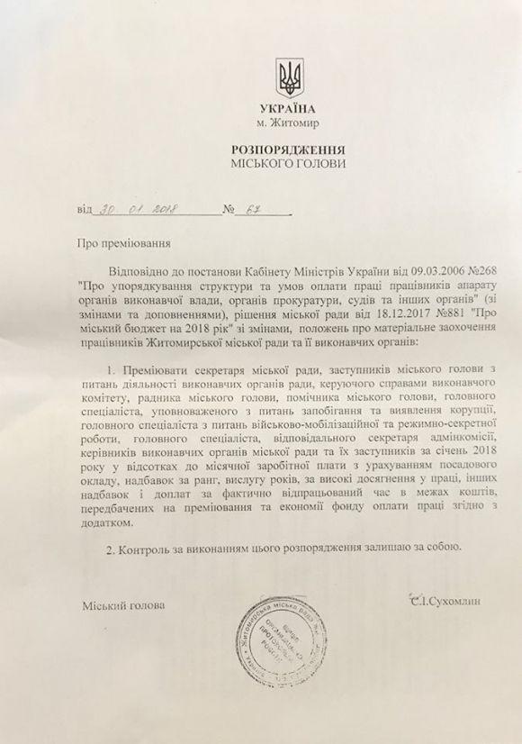 Про січневі премії наших чиновників: близько 40 000 грн зарплати у вищого керівництва міськради, фото №1 на сайті 20minut.ua