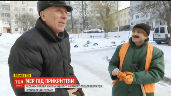 Як Симчишин вулиці від снігу прибирав і що говорив хмельничанам (ВІДЕО), фото №1 на сайті vsim.ua