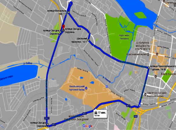 Новини Хмельницького - фото з Здаємо на права: карта маршрутів практичних іспитів ПДР у Хмельницькому Здаємо на права: карта маршрутів практичних іспитів ПДР у Хмельницькому, фото №2 на сайті vsim.ua
