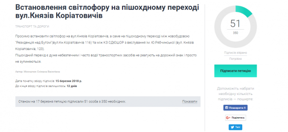 Новини Вінниці - фото з На Князів Коріатовичів є небезпечний пішохідний перехід. Просять встановити світлофор На Князів Коріатовичів є небезпечний пішохідний перехід. Просять встановити світлофор, фото №1 на сайті 20minut.ua