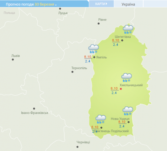 "Температура значно підскочить": хмельничанам обіцяють потепління в найближчі дні, фото №1 на сайті vsim.ua
