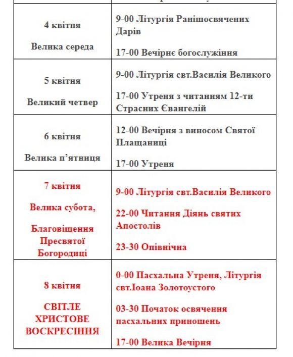 Новини Вінниці - фото з Де у Вінниці освятити пасхальний кошик? Розклад богослужінь у 46 церквах Де у Вінниці освятити пасхальний кошик? Розклад богослужінь у 46 церквах, фото №5 на сайті 20minut.ua