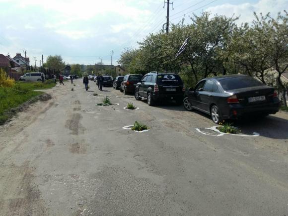 У Кременці у ямах на дорогах "виросли" квіти, фото №5 на сайті 20minut.ua