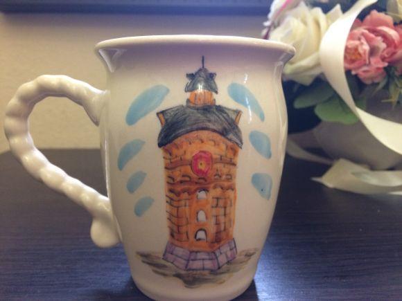 Новини Вінниці - фото з Магніти з фонтану, сало та солодощі: чим славиться Вінниця сувенірна? Чашка іззображенням вінницьких символів