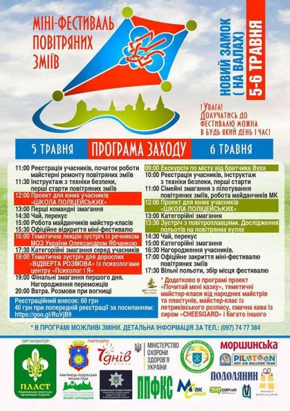 Над Кам’янцем у небо здіймуться повітряні змії (Програма фестивалю), фото №2 на сайті 20minut.ua