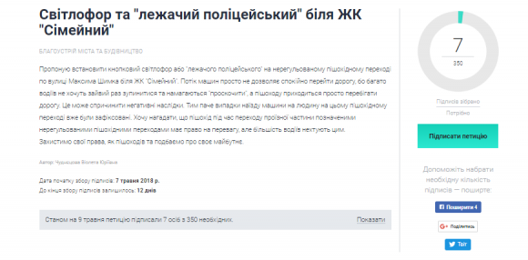 Новини Вінниці - фото з На Максима Шимка просять встановити світлофор та "лежачого поліцейського" На Максима Шимка просять встановити світлофор та "лежачого поліцейського", фото №1 на сайті 20minut.ua