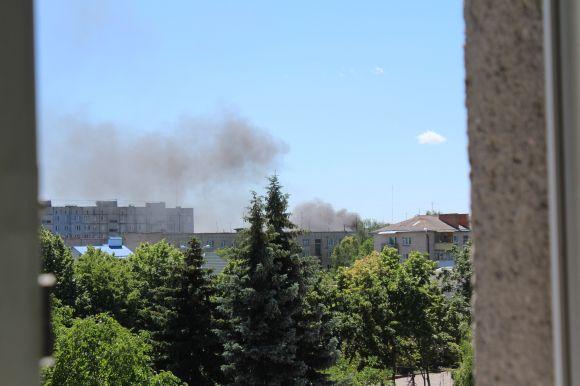 Пожежа у Слов’янці. На Писарева горів сарай, фото №1 на сайті 20minut.ua