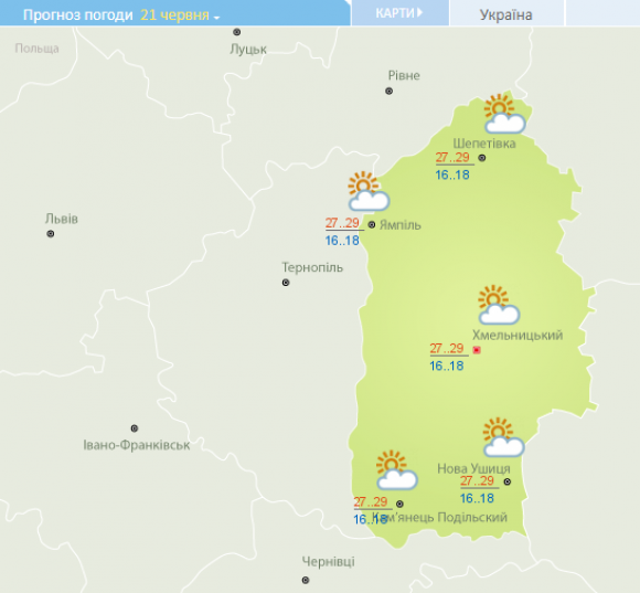 Спека з грозами, а потім похолодання. Прогноз погоди у Хмельницькому на тиждень, фото №3 на сайті vsim.ua