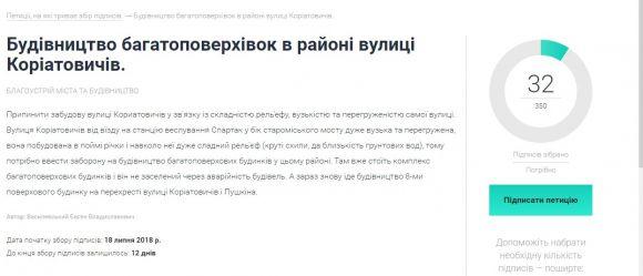 Вінничани вимагають призупинити будівництво новобуду по Коріатовичів, фото №1 на сайті 20minut.ua