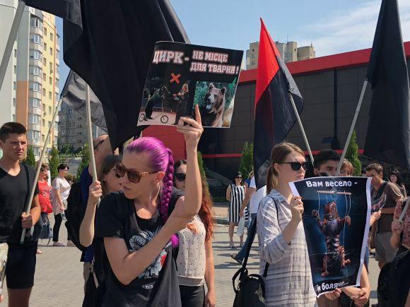 «Ні цирку з тваринами» – у Вінниці пройшла акція протесту, фото №1 на сайті 20minut.ua