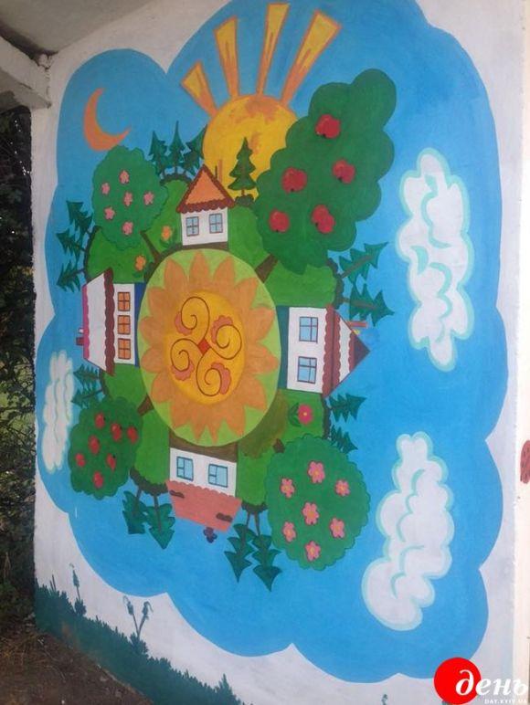 На Вінниччині розмальовують в українському стилі сільські зупинки, фото №1 на сайті 20minut.ua