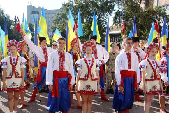 На майдані ім. С.П. Корольова урочисто підняли Державний Прапор України, фото №1 на сайті 20minut.ua