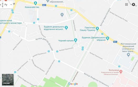 Житомир - місто туалетів: хто змінив назви на Google картах?, фото №2 на сайті 20minut.ua