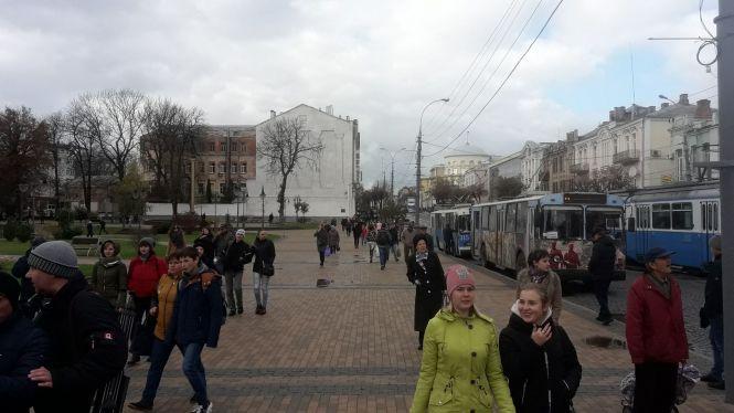 Мітинг у центрі міста: активісти перекрили Соборну (ОНЛАЙН), фото №8 на сайті 20minut.ua