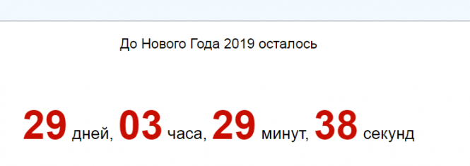 Скільки днів залишилось до Нового 2019 року?, фото №1 на сайті 20minut.ua