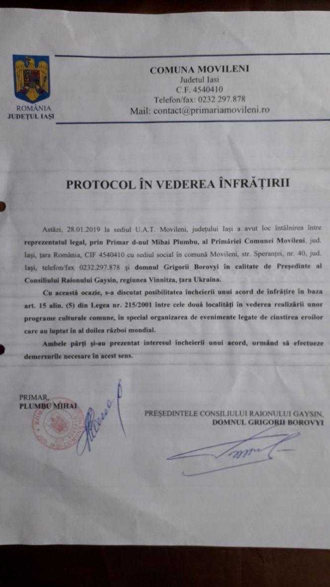Новини Вінниці - фото з Гайсинщина та румунська комуна Мовілені шукатимуть імена загиблих українських  воїнів (Прес-служба Вінницької обласної Ради) Гайсинщина та румунська комуна Мовілені шукатимуть імена загиблих українських  воїнів (Прес-служба Вінницької обласної Ради), фото №1 на сайті 20minut.ua