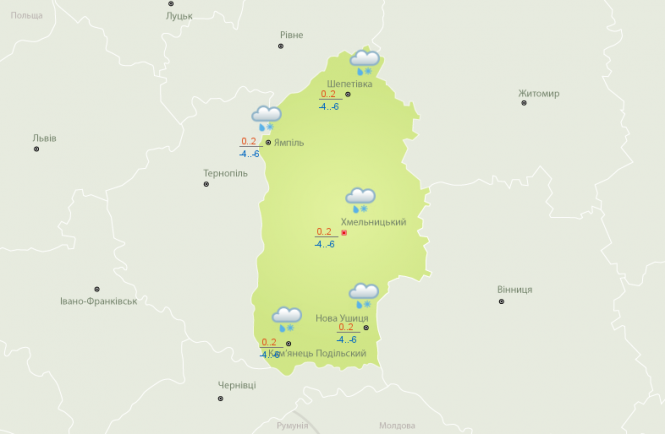 Похолодання та сніг: прогноз погоди у Хмельницькому на тиждень, фото №4 на сайті vsim.ua