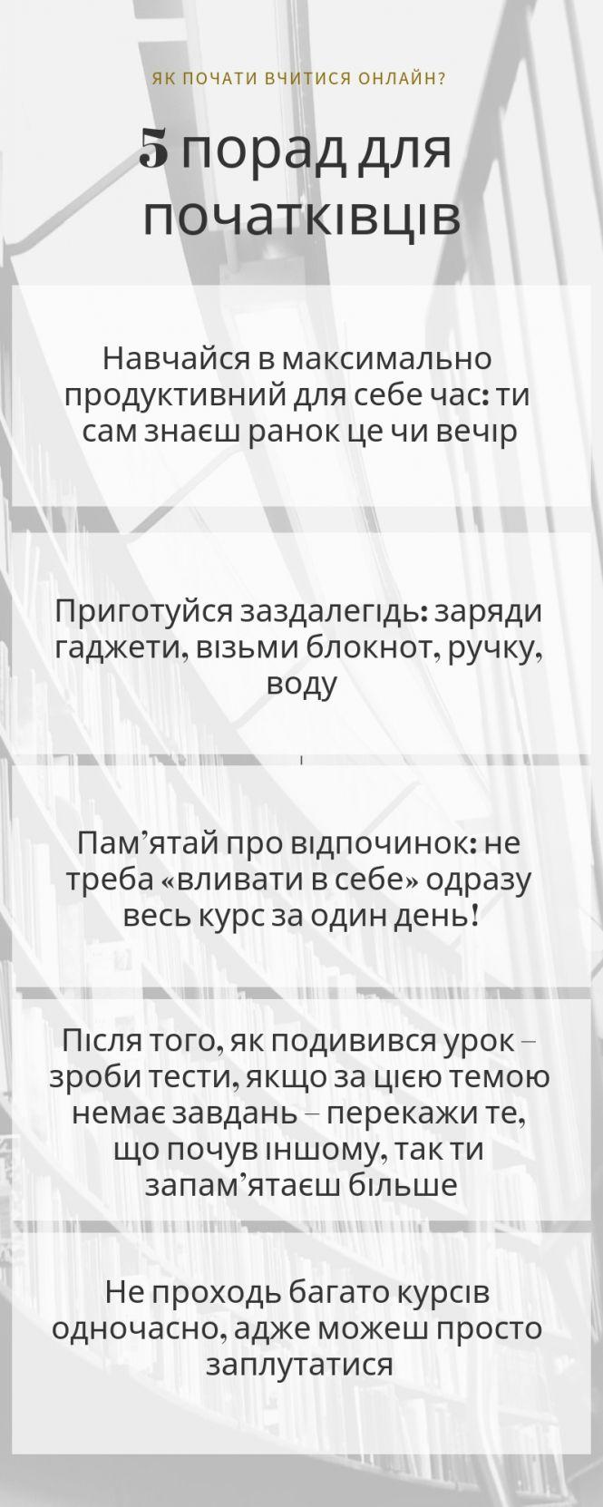 Новини Вінниці - фото з Онлайн-освіта: як обрати курс, не розчаруватися та пройти його до кінця? Поради експертів Онлайн-освіта: як обрати курс, не розчаруватися та пройти його до кінця? Поради експертів, фото №4 на сайті 20minut.ua