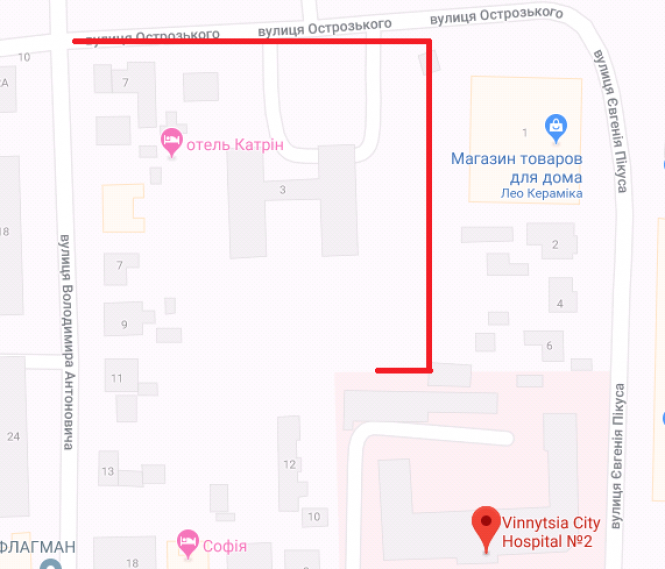 З понеділка перекриють рух по вулиці Острозького. Що там робитимуть?, фото №1 на сайті 20minut.ua