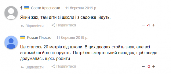 “Закрий рот”: мама вичитала п’яного водія, який перекинувся на дах біля школи на Тернопільській, фото №1 на сайті vsim.ua