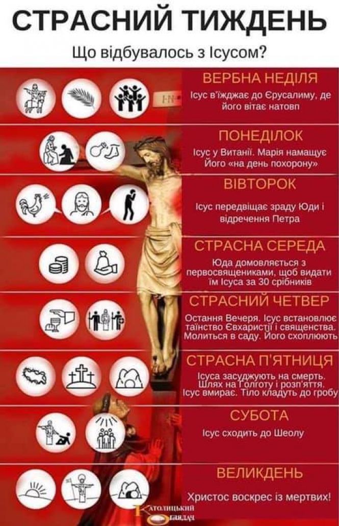 Новини Тернополя - фото з Страсний тиждень: що не можна робити і як підготуватись до Великодня Страсний тиждень: що не можна робити і як підготуватись до Великодня, фото №1 на сайті 20minut.ua
