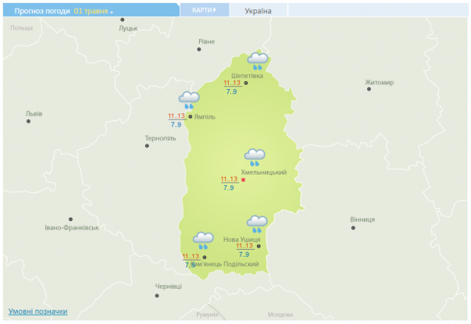Якою буде погода у Хмельницькому наступного тижня, фото №3 на сайті vsim.ua