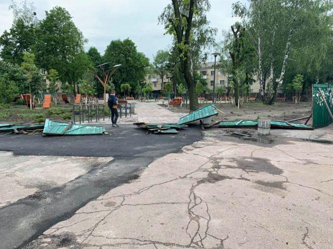 Повалені дерева та пошкоджені електромережі: Житомир ліквідовує наслідки нічної негоди, фото №1 на сайті 20minut.ua