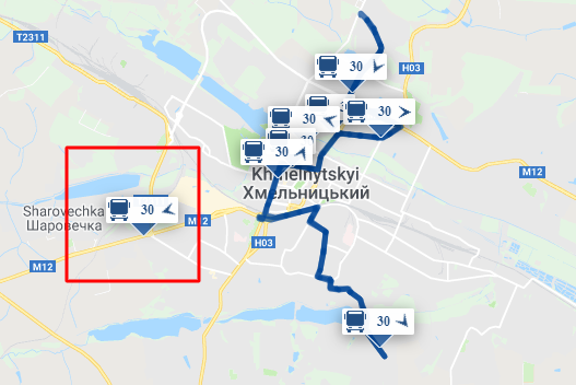 Новини Хмельницького - фото з Чому DozoR City неправильно показує рух транспорту у Хмельницькому Чому DozoR City неправильно показує рух транспорту у Хмельницькому, фото №2 на сайті vsim.ua