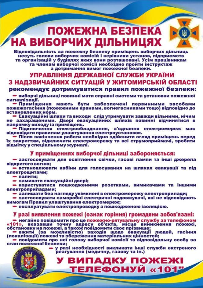 Новини Житомира - фото з Фахівці Житомирського міського відділу Управління ДСНС в області проінструктували представників дільничних виборчих комісій міста Фахівці Житомирського міського відділу Управління ДСНС в області проінструктували представників дільничних виборчих комісій міста, фото №1 на сайті 20minut.ua